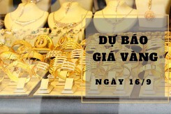 Dự báo giá vàng 16/9: Tiếp tục giảm vào đầu phiên?