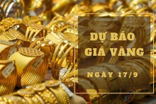 Dự báo giá vàng 17/9: Sẽ tiếp tục giảm vào phiên cuối tuần?
