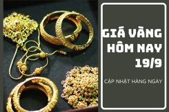 Giá vàng hôm nay 19/9: Điều chỉnh trái chiều từ 50.000 đồng/lượng đến 200.000 đồng/lượng