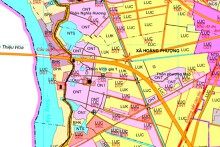Bản đồ quy hoạch giao thông xã Hoằng Phượng, Hoằng Hoá, Thanh Hoá