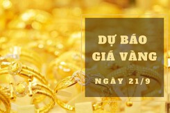 Dự báo giá vàng 21/9: Khả năng giảm trở lại?