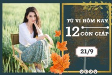 Tử vi hàng ngày hôm nay của 12 con giáp 21/9/2022: Thân tài lộc rủng rỉnh, Dần tình duyên đơm trái