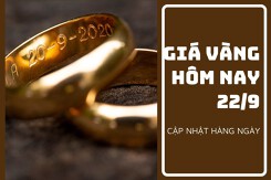 Giá vàng hôm nay 22/9: Điều chỉnh giảm không quá 100.000 đồng/lượng