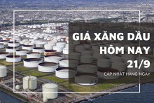 Giá xăng dầu hôm nay 21/9: Quay đầu giảm nhẹ trong phiên sáng nay