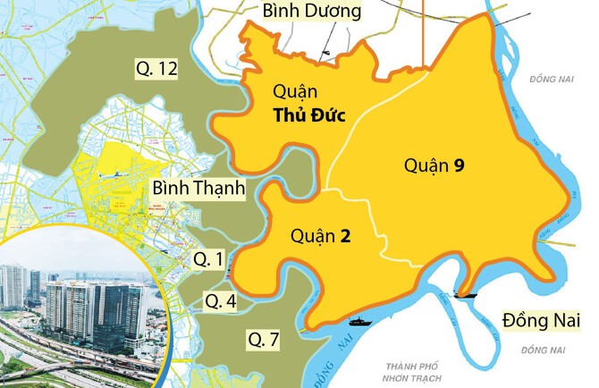 Kế hoạch sử dụng đất TP Thủ Đức mới nhất