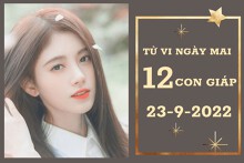 Tử vi ngày mai của 12 con giáp 23/9/2022: Thìn tài lộc ổn định, Tuất công việc trôi chảy