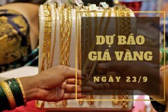 Dự báo giá vàng 23/9: Có thể giảm thêm vào đầu phiên?