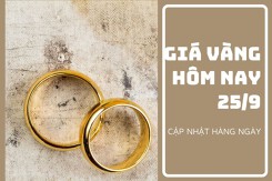Giá vàng hôm nay 25/9: Vàng SJC giảm 50.000 đồng/lượng đồng/lượng trong tuần qua