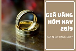 Giá vàng hôm nay 26/9: Điều chỉnh giảm 100.000 đồng/lượng tại một vài hệ thống đầu tuần mới