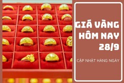 Giá vàng hôm nay 28/9: Đồng loạt giảm thêm không quá 500.000 đồng/lượng