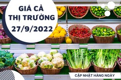 Giá cả thị trường hôm nay 27/9/2022: Mua rau quả an toàn ở siêu thị với giá cả hợp lý