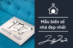 Điểm qua những mẫu biển số nhà đẹp nhất năm 2022