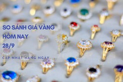 So sánh giá vàng hôm nay 28/9: SJC lao dốc mạnh, mất mốc 66 triệu đồng/lượng