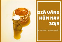 Giá vàng hôm nay 30/9: Đồng loạt tăng từ 150.000 đồng/lượng đến 250.000 đồng/lượng