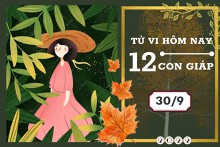 Tử vi hàng ngày hôm nay của 12 con giáp 30/9/2022: Hợi tài lộc đi xuống, Tỵ tình cảm rạn nứt