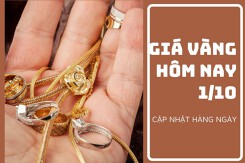 Giá vàng hôm nay 1/10: Điều chỉnh trái chiều 200.000 đồng/lượng vào sáng cuối tuần
