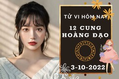 Tử vi hôm nay của 12 cung hoàng đạo ngày 3/10/2022: Xử Nữ tài lộc giảm sút, Bọ Cạp tình cảm chưa đi tới đâu