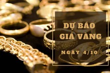 Dự báo giá vàng 4/10: SJC có thể tiếp tục giảm?