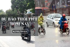 Dự báo thời tiết hôm nay 4/10/2022: Hà Nội mưa giảm dần, Đà Nẵng mưa nắng gián đoạn, TP HCM ngày nắng