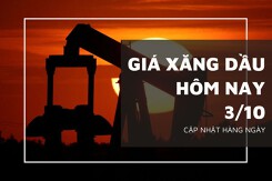 Giá xăng dầu hôm nay 3/10: Nhích nhẹ trở lại trong phiên sáng nay