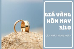 Giá vàng hôm nay 3/10: Điều chỉnh trái chiều từ 200.000 đồng/lượng đến 300.000 đồng/lượng sáng đầu tuần