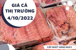 Giá cả thị trường hôm nay 4/10/2022: Thực phẩm tươi sống duy trì mức giá ổn định trong ngày