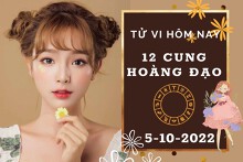 Tử vi hôm nay của 12 cung hoàng đạo ngày 5/10/2022: Kim Ngưu tài lộc không lo lắng, Ma Kết công việc dễ dàng