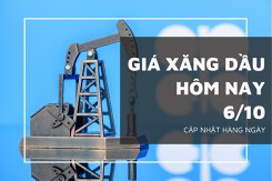 Giá xăng dầu hôm nay 6/10: Tiếp đà đi lên với mức điều chỉnh trên 3%