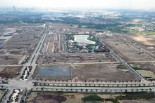 Công trường Vinhomes Ocean Park 3 vừa ra mắt ở Hưng Yên