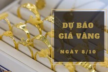 Dự báo giá vàng 8/10: Khả năng sẽ tiếp tục giảm vào phiên cuối tuần?