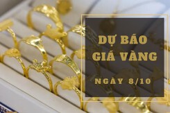 Dự báo giá vàng 8/10: Khả năng sẽ tiếp tục giảm vào phiên cuối tuần?
