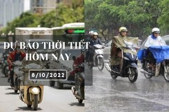 Dự báo thời tiết hôm nay 8/10/2022: Hà Nội cục bộ có mưa to, Đà Nẵng và TP HCM có mưa vài nơi