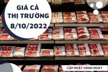 Giá cả thị trường hôm nay 8/10/2022: Sản phẩm thịt gà, thịt bò giảm giá vào ngày cuối tuần