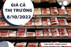 Giá cả thị trường hôm nay 8/10/2022: Sản phẩm thịt gà, thịt bò giảm giá vào ngày cuối tuần