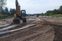 Cầu Rạch Miễu 2 chậm tiến độ thi công do vướng mặt bằng