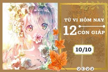 Tử vi hàng ngày hôm nay của 12 con giáp 10/10/2022: Sửu tài lộc kém sắc, Ngọ tình duyên ổn định