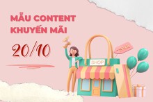 Top 10 mẫu content khuyến mãi 20/10 hay nhất 2022