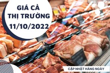 Giá cả thị trường hôm nay 11/10/2022: Giá thịt heo tươi sống ổn định tại một số siêu thị