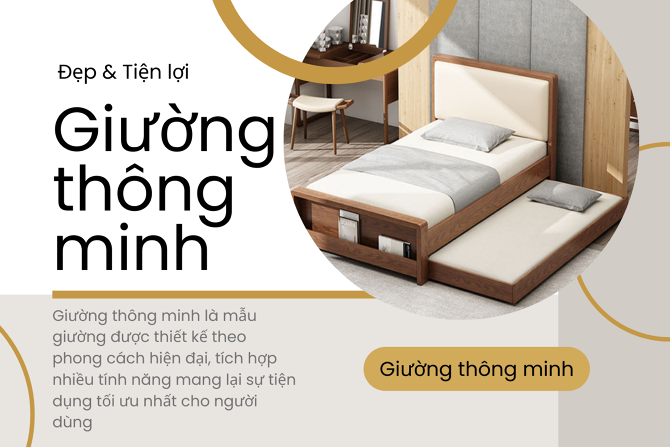 Những mẫu giường thông minh đẹp giúp tiết kiệm diện tích