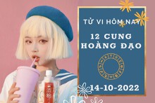 Tử vi hôm nay của 12 cung hoàng đạo ngày 14/10/2022: Sư Tử tài lộc biến động, Thiên Bình tình cảm kém sắc