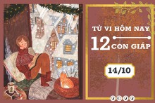 Tử vi hàng ngày hôm nay của 12 con giáp 14/10/2022: Tỵ tài lộc kém sắc, Hợi tình cảm có điểm mới