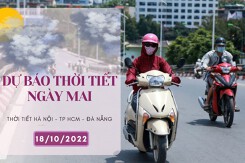 Dự báo thời tiết ngày mai 18/10/2022: Hà Nội lạnh về sáng và đêm, Đà Nẵng vẫn mưa to, TP HCM chiều có thể có mưa