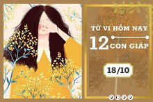 Tử vi hàng ngày hôm nay của 12 con giáp 18/10/2022: Tý tài lộc suy yếu, Tỵ tình cảm bấp bênh