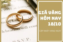 Giá vàng hôm nay 18/10: Vàng SJC biến động trái chiều, mức điều chỉnh không quá 100.000 đồng/lượng