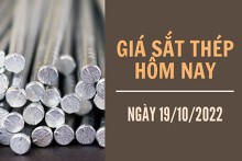 Giá sắt thép xây dựng hôm nay 19/10: Tăng trở lại, đạt mức 3.674 nhân dân tệ/tấn