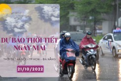 Dự báo thời tiết ngày mai 21/10/2022: Hà Nội, Đà Nẵng ngày nắng ấm, TP HCM chiều có mưa