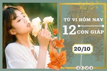 Tử vi hàng ngày hôm nay của 12 con giáp 20/10/2022: Tuất tài lộc thịnh vượng, Tỵ tình cảm tương hòa