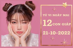 Tử vi ngày mai của 12 con giáp 21/10/2022: Dậu tài lộc khá vượng, Thìn sự nghiệp khá ổn