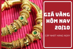 Giá vàng hôm nay 20/10: Vàng SJC đồng loạt giảm từ 100.000 đồng/lượng đến 300.000 đồng/lượng