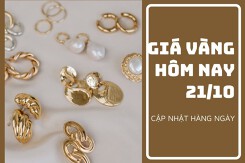 Giá vàng hôm nay 21/10: Tăng giảm không đồng nhất 100.000 đồng/lượng